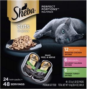 Sheba Perfect Portions Cuts in Gravy Wet Cat Food Best Grain Free Kitten Foods Reviews 2021